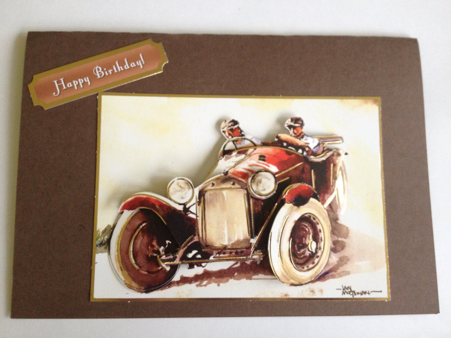 fathers birthday dad happy birthday card fantastic father, car card, daddys card,