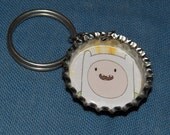 Adventure Time Finn Bottle Cap Key Chain