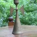 Brass Angel wing candle stick holder