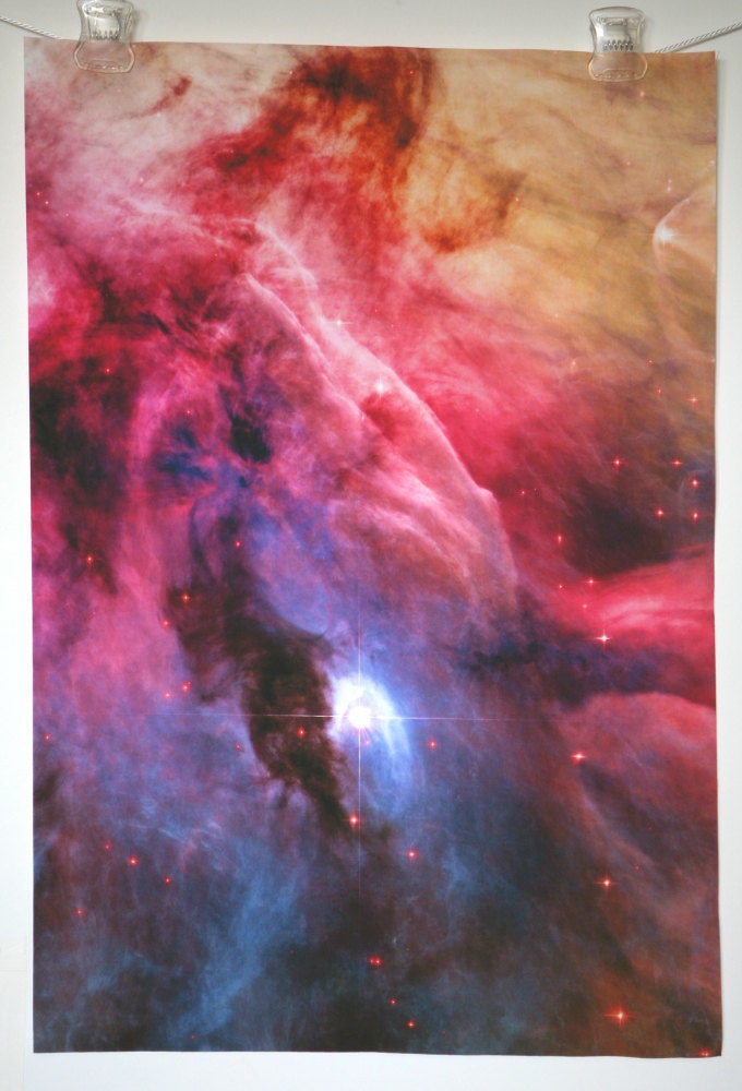 Astronomy Fabric Orion Nebula Photograph on EQ Printable Cotton Fabric Sheet