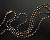 18" Ball Chain - antique copper, shiny silver, or gunmetal black