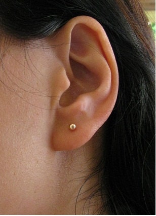 post earrings ,stud earrings, gold earrings, gold post earrings, 14k gold filled earrings,ball earrings, tiny ball earrings