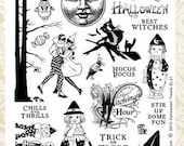Costume Cuties SL33 Clear Art Stamp Vintage Set