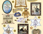 Jewish Celebrations Heartwarming Vintage Stickers HVS913
