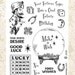 Lucky Wishes SM23 Clear Art Stamp Vintage Set