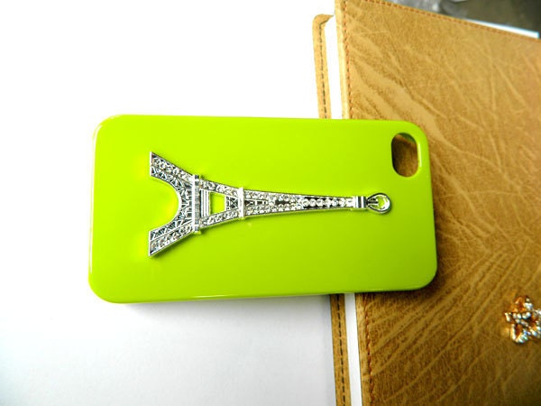 Fashion Custom Handcraft handmade  iPhone case iPhone 4 case iPhone 4s case iPhone cover Bling Crystal flower