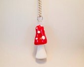 Shiny Red Toadstool Necklace