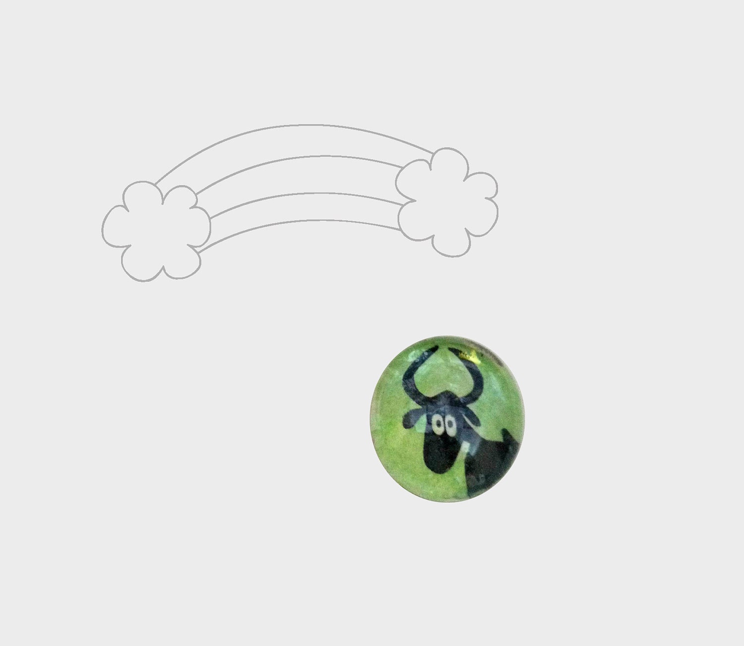 Green Deer Magnet
