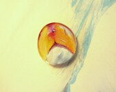 Yellow Collage Orchid Magnet