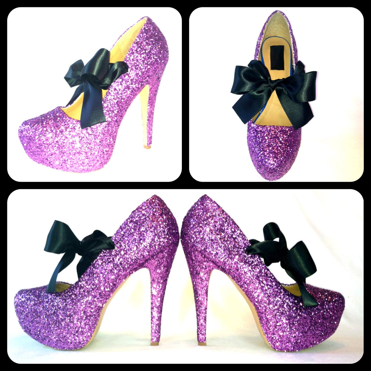 Sugar Plum Glitter High Heels