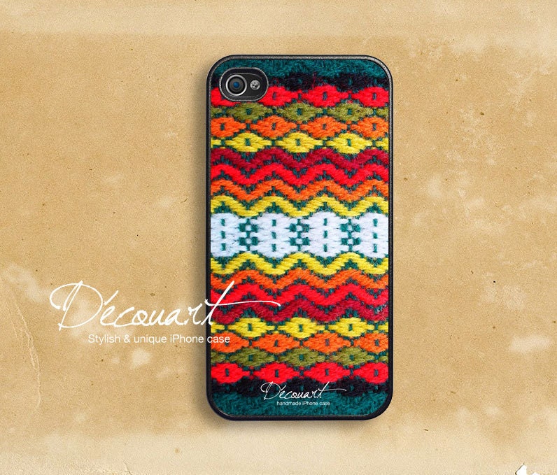 iPhone 5 case, Unique iPhone 4 case, iPhone 4s case, case for iPhone 4, colorful crochet pattern B170