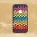 iPhone 5 case, iPhone 4 case, iPhone 4s case, case for iPhone 4, chevron navajo pattern with apple logo B287