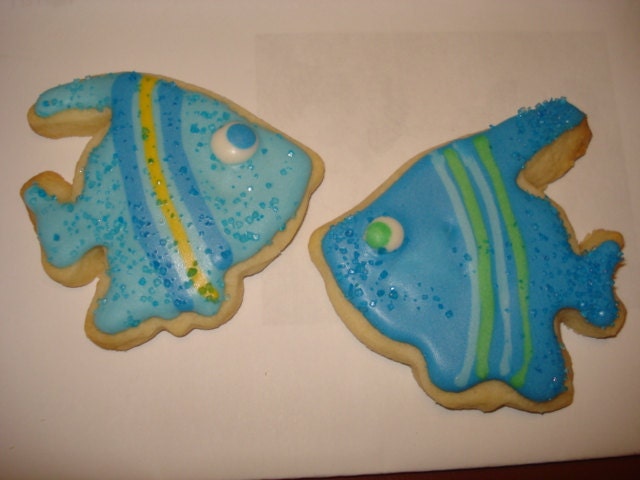 Nautical Fish Vanilla Sugar Cookies