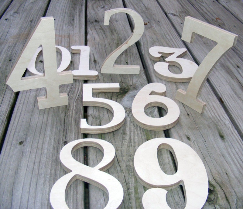 Unfinished Wooden Wall Unpainted Letters Numbers - ABC Wall- Mixed Fonts and Sizes- Room decor- Table numbers- IN STOCK