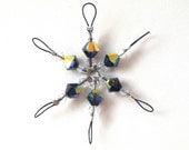 Crystalline Soft Loop Stitch Markers - The Dark Side of the Rainbow