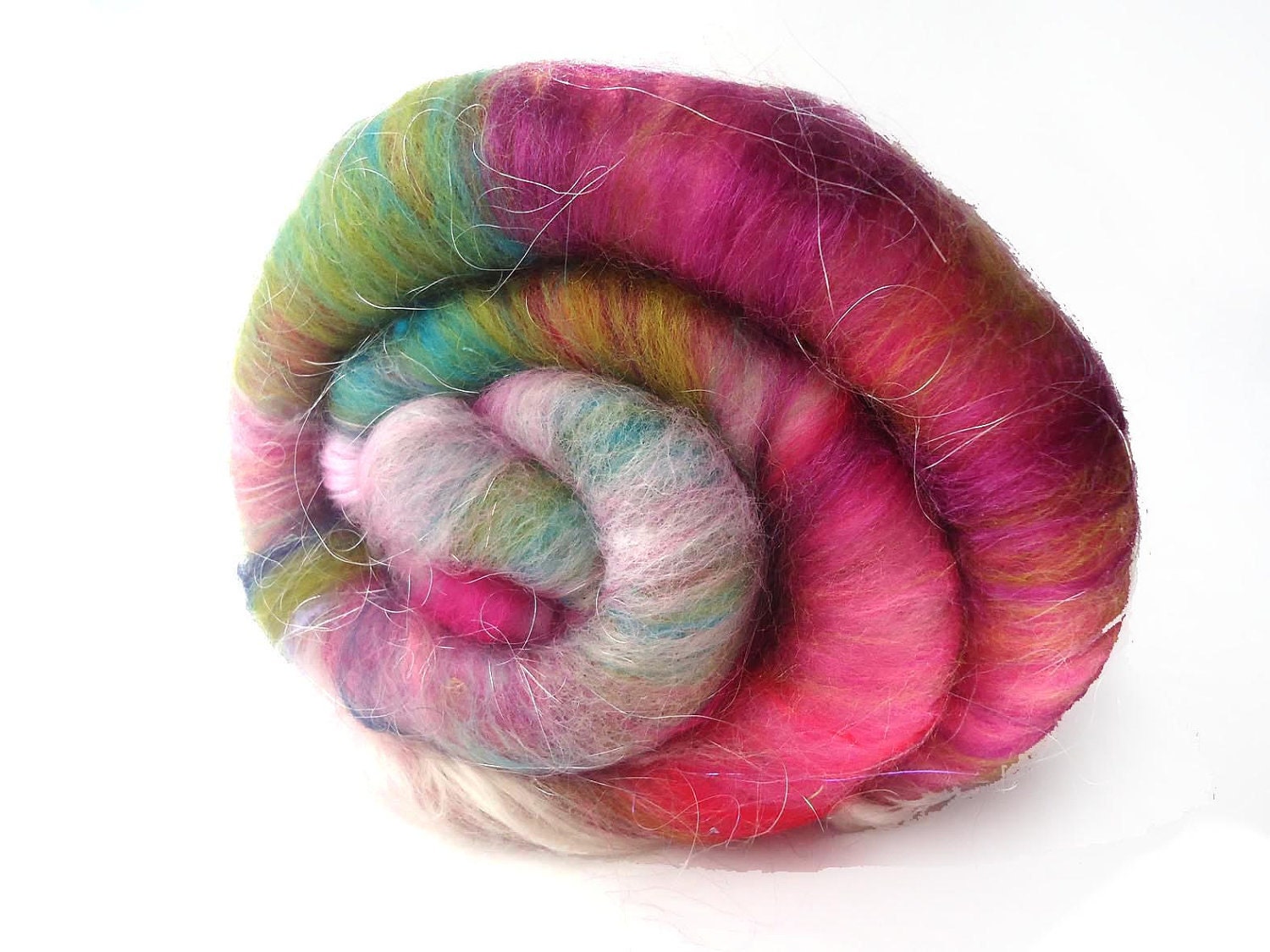 spinning Batt - 50g - 1.7oz - Lucky Dip - Random Fibre Batts - BATT DROPPINGS - spinning - felting