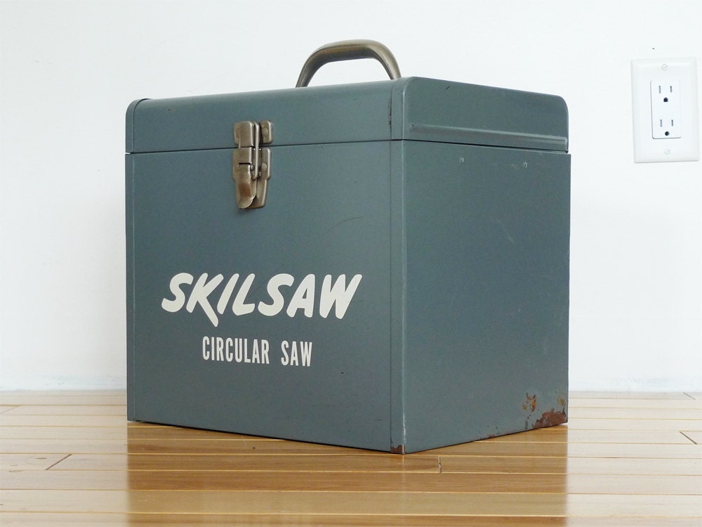 Vintage Metal Storage Box - Mid Century, Industrial
