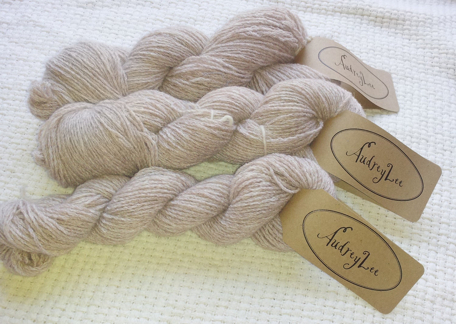 Reclaimed 100% Cashmere Fingering Weight Yarn, 30 grams