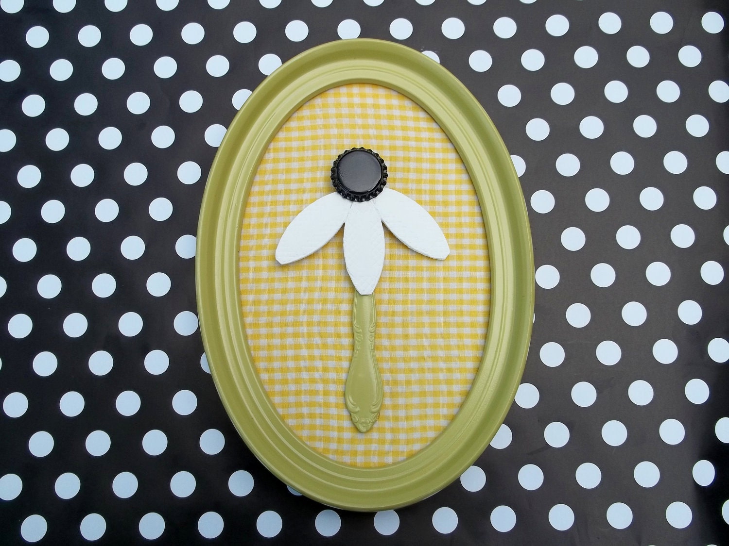 Daisy Decor Retro Nursery Decor For Her Upcycled Flower Decor Nursery Girls Room Gifts For Her Upcycled Trash to Treasure