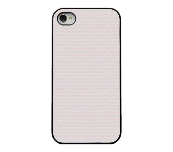 Chevron Iphone case - Iphone 4 4s and 5 cover - grey and pink baby chevron pattern phone cover - girly phone accessory - hard phone case