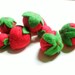 Felt Strawberries - Hand Stitched - Set of 8