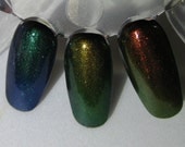 Phoenix Dragon Unicorn Duochrome Color Shifting Mythological Top Coat Trio Custom Nail Polish 15mL each
