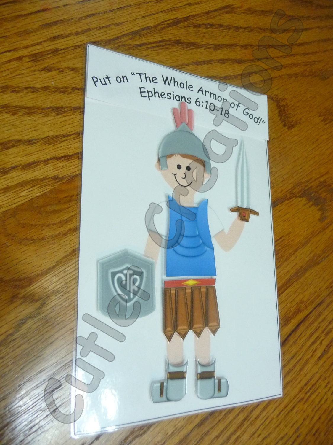 DIY, PDF: Put on the Whole Armor of God--- Project Pattern Design ( Busy Bag, Quiet Book, Manila Folder)