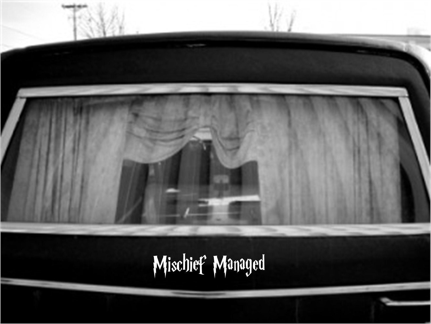 Mischief Managed- Lightning Font Harry Potter Movie Logo Die Cut Vinyl Window Decal for Car /Motorcycle Outdoor Indoor Custom Sticker