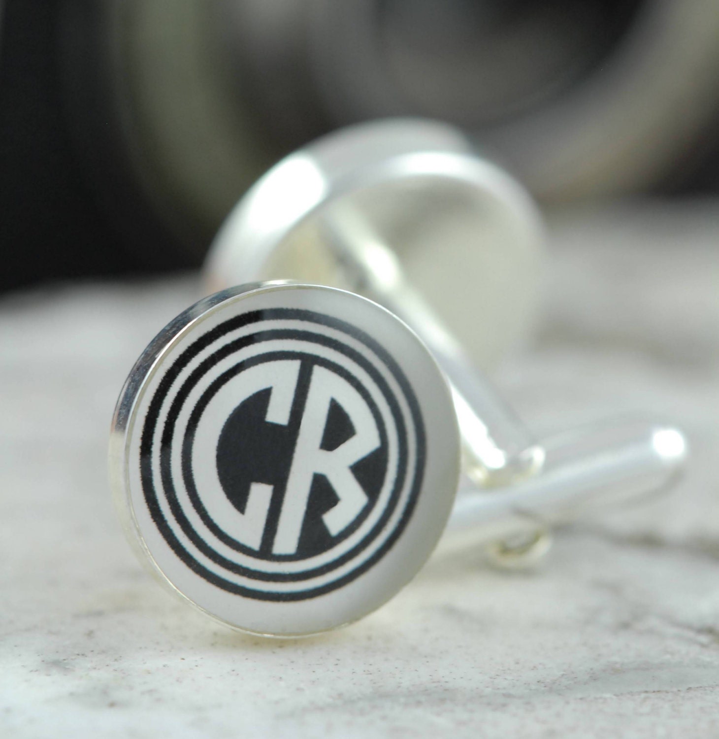 Mens Monogram Cufflinks. Groom Groomsmen Custom by SororitySugah
