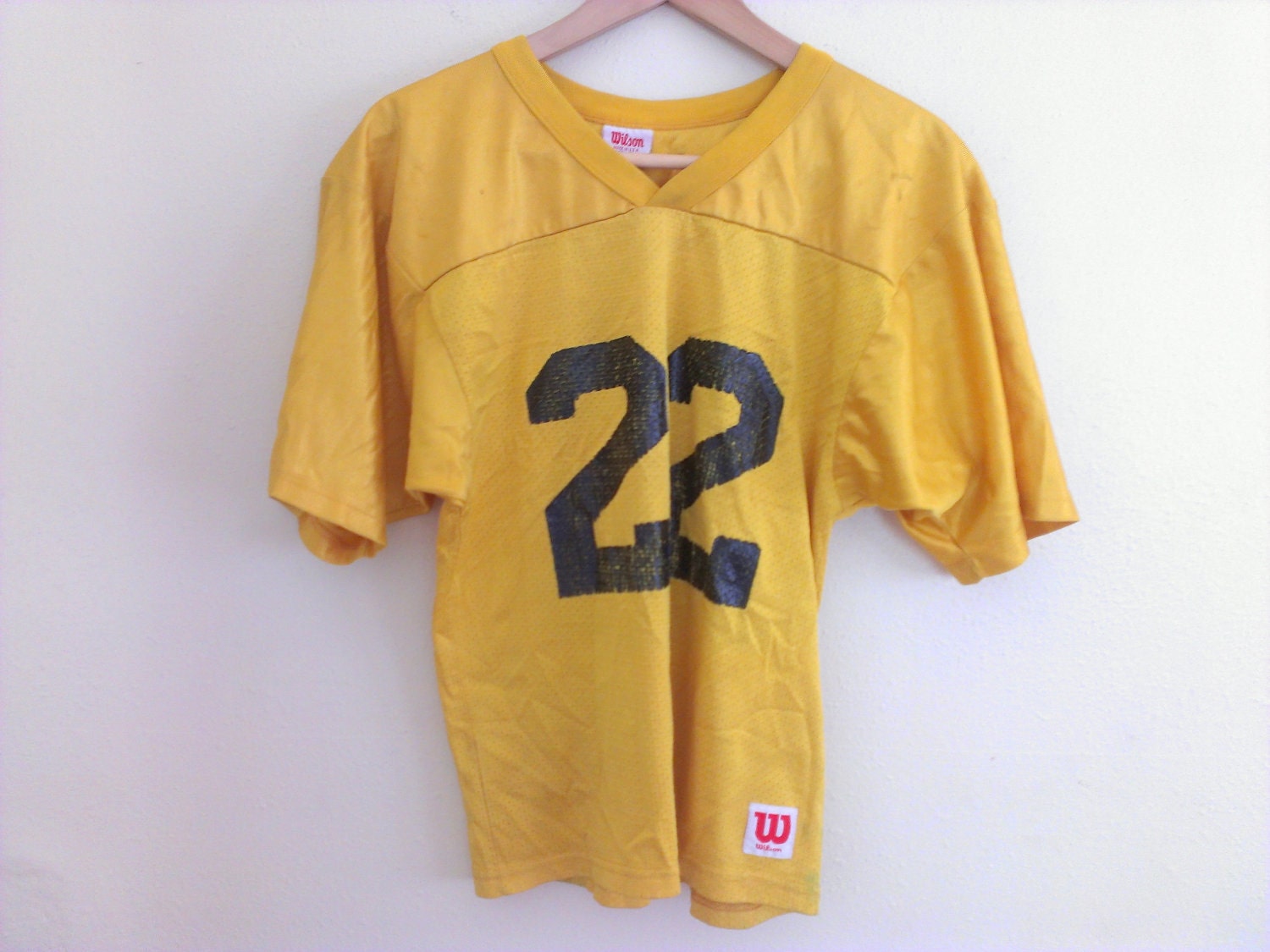 80s vintage mesh football shirt adult small by LAvintageDeals