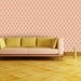 Super Cute Pink Vintage Wallpaper Roll - Yellow Flower Retro Pattern 1970s Europe - A Full Roll 10m