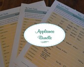 The Home Appliance Organizer Kit - 4 Documents IMMEDIATE DIGITAL DOWNLOAD