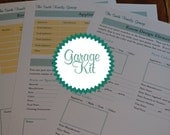 The Garage Home Organizer Kit - 3 Documents IMMEDIATE DIGITAL DOWNLOAD