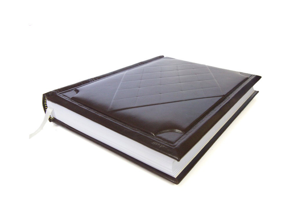 Dark Brown leather journal clasic style