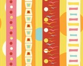 Flock Fabric - Thomas Knauer - Avian Stripe in Pink - Half Yard