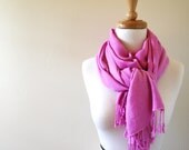 Raspberry Pashmina Scarf, Pink, Wrap, Sarong, Scarf, Bridesmaids, Wedding, Bridal Party