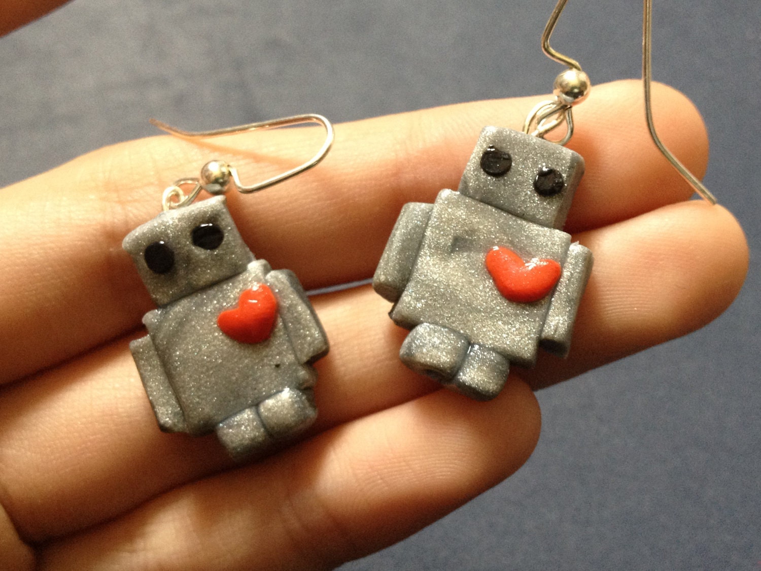 Robot Earrings