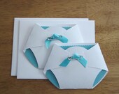 Handmade Baby Shower Invitation - Diaper