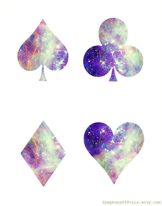 Cards Galaxy Universe Fine Art Print Minimalist Decor