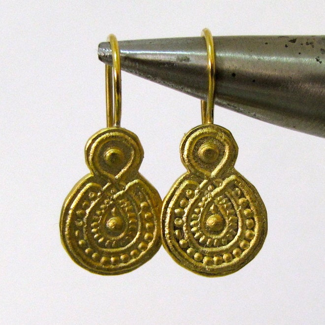 Gold Ethnic Earrings