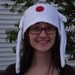 White Fleece Mokona hat