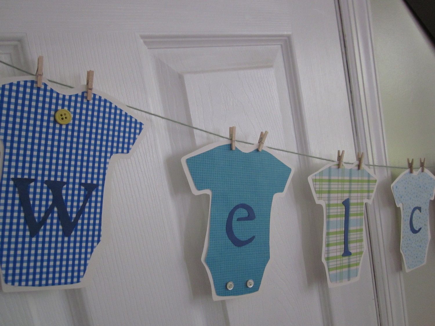 Welcome Baby its a boy banner shower baby naming