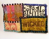 Patchwork Wicked Zipper Pouch