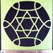 KalaDalas Large Demo Stencil: Lotus Star Design