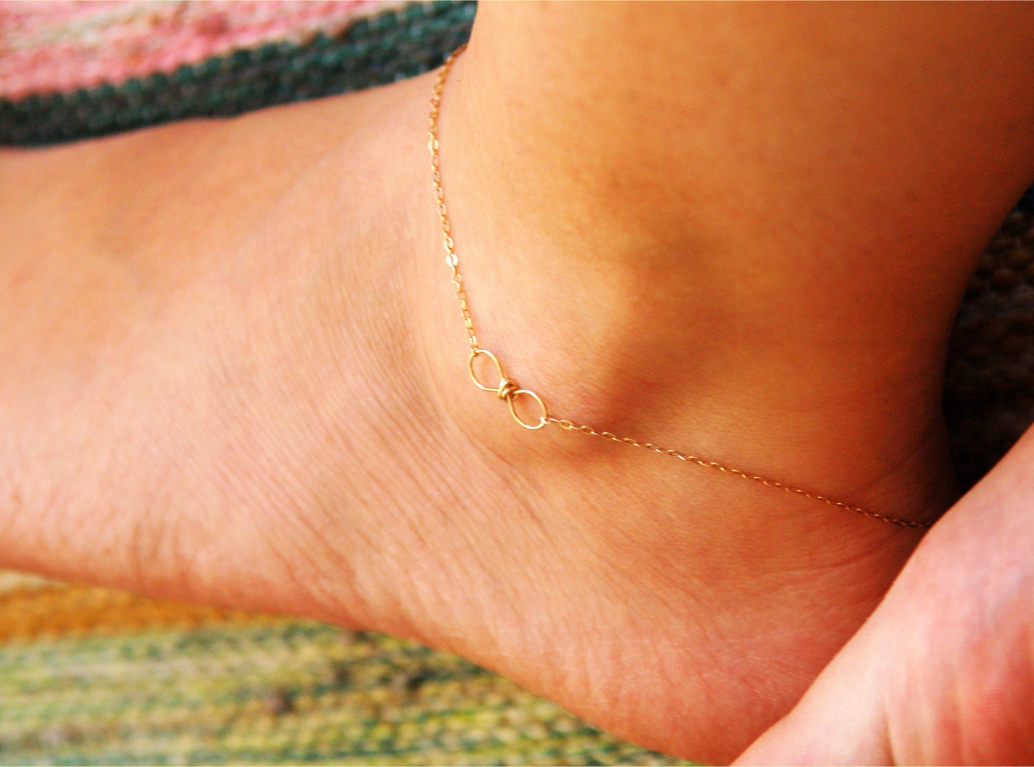 Infinity bracelet, infinity anklet, gold ankle bracelet, sterling silver ankle bracelet, infinity jewelry, jewelry for everyday