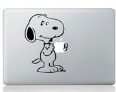 Snoopy---Macbook Decal Mac book Stickers Macbook Decals Apple Decal for Macbook Pro / Macbook Air / iPad / iPad2 / ipad3/ iPhone 4/4S