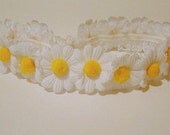 Lace daisy headband