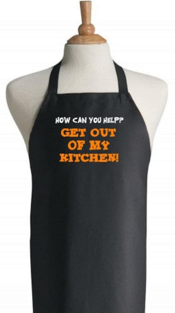 Get Out Of My Kitchen Aprons With Funny Sayings by CoolAprons