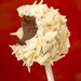 Rich homemade chocolate truffle pop coated in white chocolate and white chocolate curls - 6