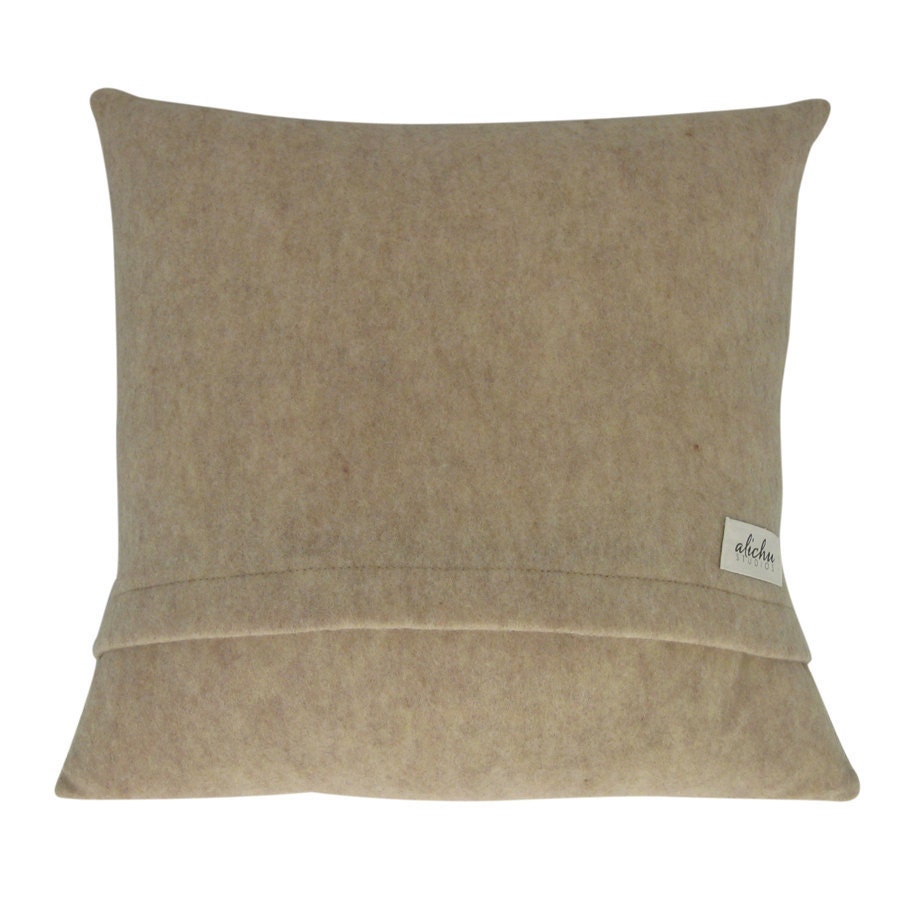 Wool Blend Felt Pillow, Made to Order - Dotty